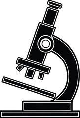Microscope Silhouette SVG | Science Lab Equipment Clipart for Cricut & Silhouette