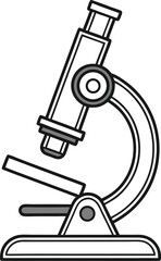 Microscope Silhouette SVG | Science Lab Equipment Clipart for Cricut & Silhouette