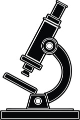 Microscope Silhouette SVG | Science Lab Equipment Clipart for Cricut & Silhouette