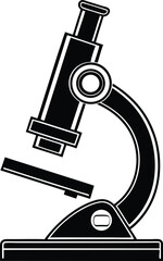 Microscope Silhouette SVG | Science Lab Equipment Clipart for Cricut & Silhouette