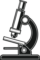 Microscope Silhouette SVG | Science Lab Equipment Clipart for Cricut & Silhouette