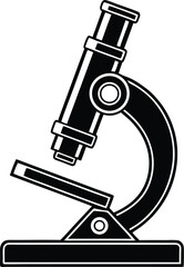 Microscope Silhouette SVG | Science Lab Equipment Clipart for Cricut & Silhouette