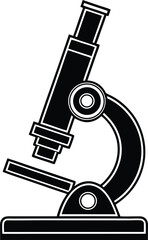 Microscope Silhouette SVG | Science Lab Equipment Clipart for Cricut & Silhouette