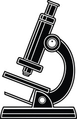 Microscope Silhouette SVG | Science Lab Equipment Clipart for Cricut & Silhouette
