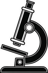 Microscope Silhouette SVG | Science Lab Equipment Clipart for Cricut & Silhouette