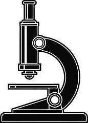 Microscope Silhouette SVG | Science Lab Equipment Clipart for Cricut & Silhouette