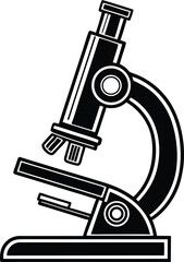 Microscope Silhouette SVG | Science Lab Equipment Clipart for Cricut & Silhouette