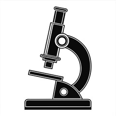 Microscope Silhouette SVG | Science Lab Equipment Clipart for Cricut & Silhouette