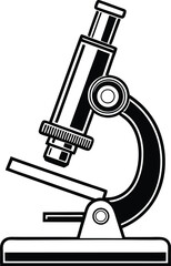 Microscope Silhouette SVG | Science Lab Equipment Clipart for Cricut & Silhouette