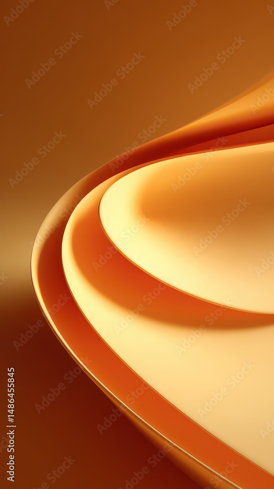 Poster soft gradient abstract background in warm tones with flowing curves and smooth shapes for modern des