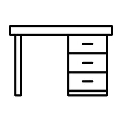 Icon table for work on white background vector
Vector icon remote work freelance