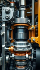 Obraz premium close up of a machine that is working
