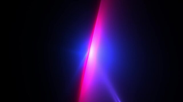 leuchtender violetter Lichtschein mit moderner technologischer Formensprache, Technologie, Wissenschaft, Forschung