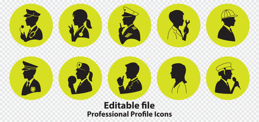 Professional profiles icons