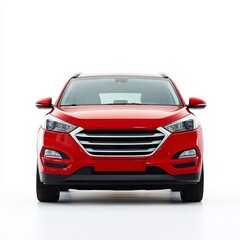 Car isolated on white background, modern vehicle with sleek design, transportation concept, automobile for personal or commercial use, contemporary automotive technology and mobility