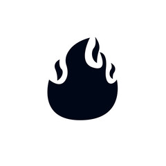 fire lit flame bonfire vector symbol sign icon warning emoji illustration