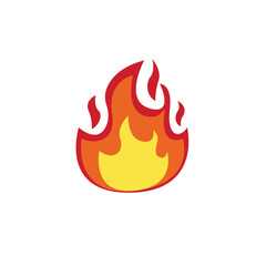 fire lit flame bonfire vector symbol sign icon warning emoji illustration
