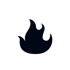 fire lit flame bonfire vector symbol sign icon warning emoji illustration