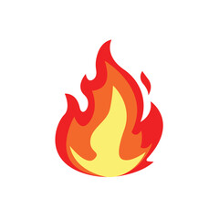 fire lit flame bonfire vector symbol sign icon warning emoji illustration