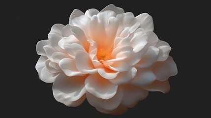 Peach Rose Bloom Closeup Botanical Floral Photography