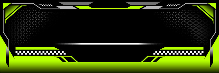 Obraz premium Sport Racing Banner Vector