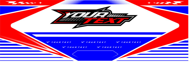 Obraz premium Sport Racing Banner Vector