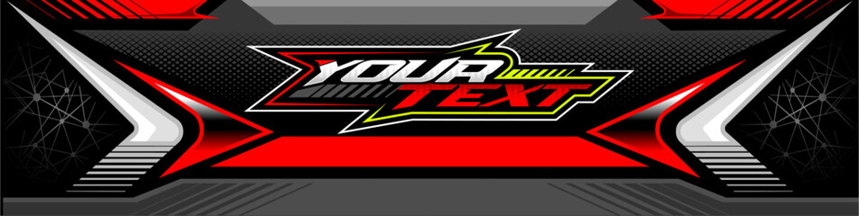 Sport Racing Banner Vector