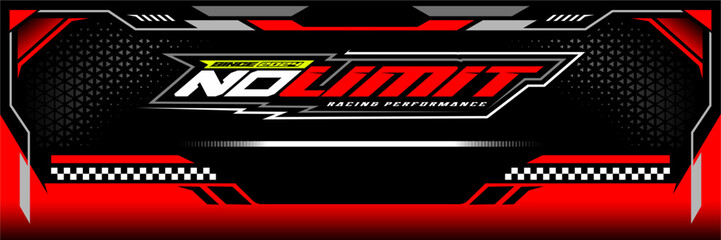 Sport Racing Banner Vector