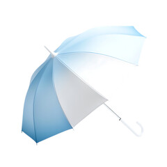 Elegant Compact Beach Umbrella with a Refined Minim Isolated on Transparent Background