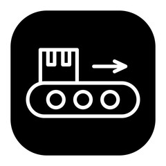 Automatic Conveyor Vector Icons