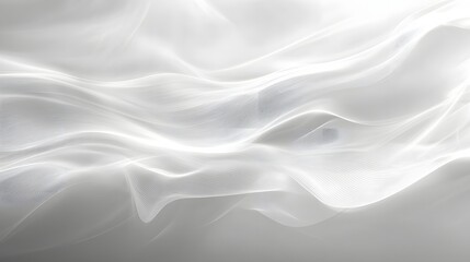 Obraz premium Abstract Soft White Flowing Fabric Texture Background Design