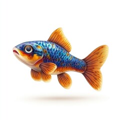 Vibrant digital illustration of a colorful fish.