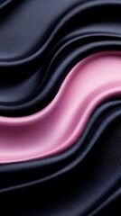 Abstract Pink and Black Fluid Paint Swirl Background