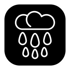 Rainy Clouds Vector Icons