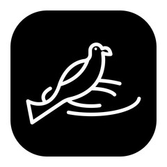 Brids in Nest Vector Icons
