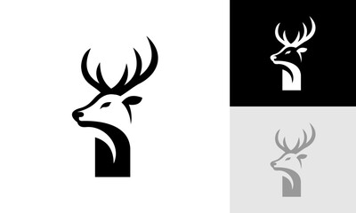 letter I deer logo