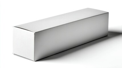 Minimalist White Box on Clean Background Ideal for Product Mockups Packaging Design and Blan