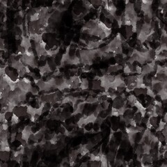 Seamless abstract pattern. Simple background with black, grey, white texture. Digital brush strokes, stains. Design for textile fabrics, wrapping paper, background, wallpaper, cover.