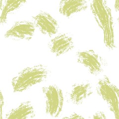 Seamless abstract geometric pattern. Background in green, white. Illustration. Lines, stains. Design for textile fabrics, wrapping paper, background, wallpaper, cover.