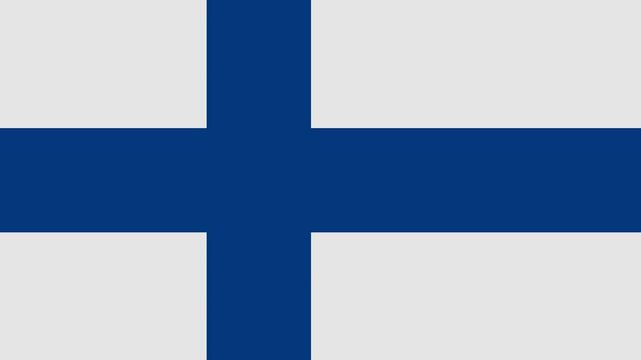 filand flag with animated light sweep
