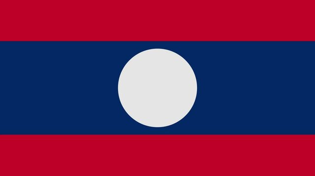 laos flag with animated light sweep