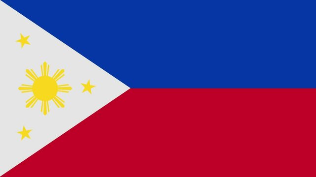 philippines flag with animated light sweep