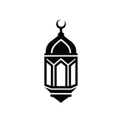 Elegant islamic lantern ramadan kareem design