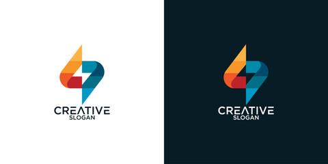 letter s abstract geometry logo vector design