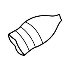 Tamales Monochrome Vector Illustration