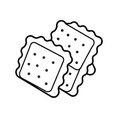 Triangular Chocolate Bar Sketch Style