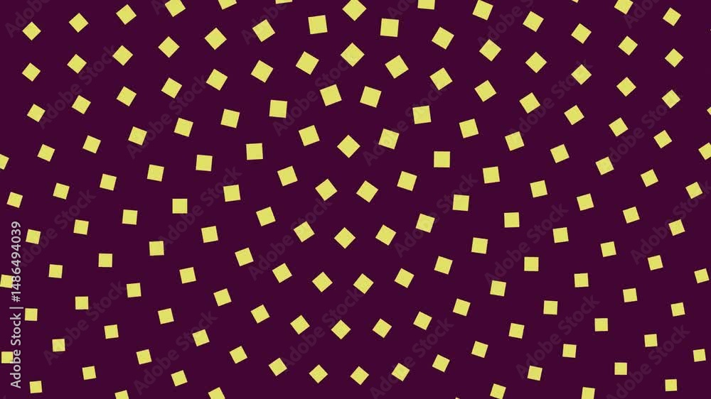 Poster round geometrical square pattern background - seamless loop animation