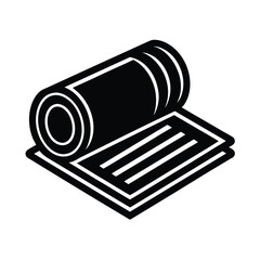 Rolled up material ready for installation