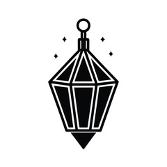 Elegant diamond shaped hanging lantern design