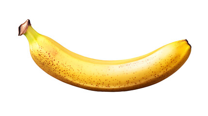 A banana isolated on a transparent background